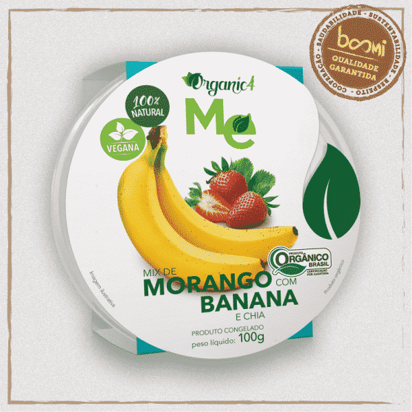 Morango com Banana Orgânico Organic4