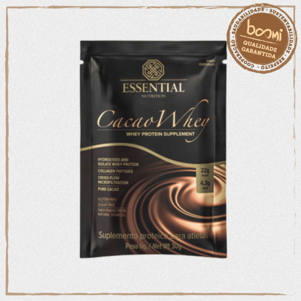 Cacao Whey Sachê Essential Nutrition 30g