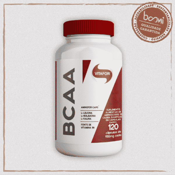 Aminofor BCAA com Vitamina B6 Vitafor 120 Cápsulas