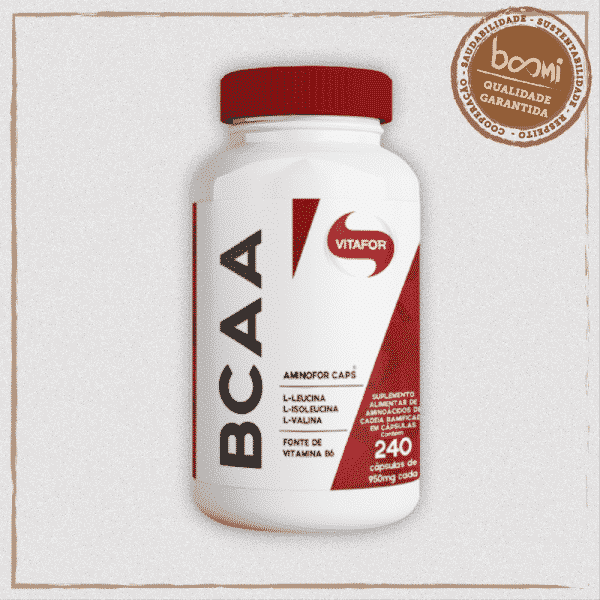 Aminofor BCAA com Vitamina B6 Vitafor 240 Cápsulas