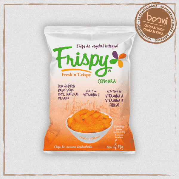 Chips de Cenoura Vegano Frispy
