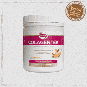 Colagentek Colágeno com Multivitaminas e Minerais Tangerina Vitafor 300g