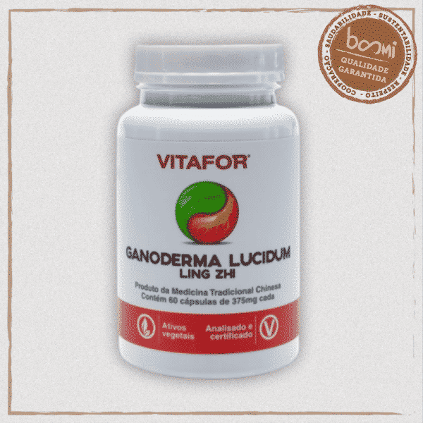 Ganoderma Lucidum - Ling Zhi 375mg Vitafor 60 Cápsulas