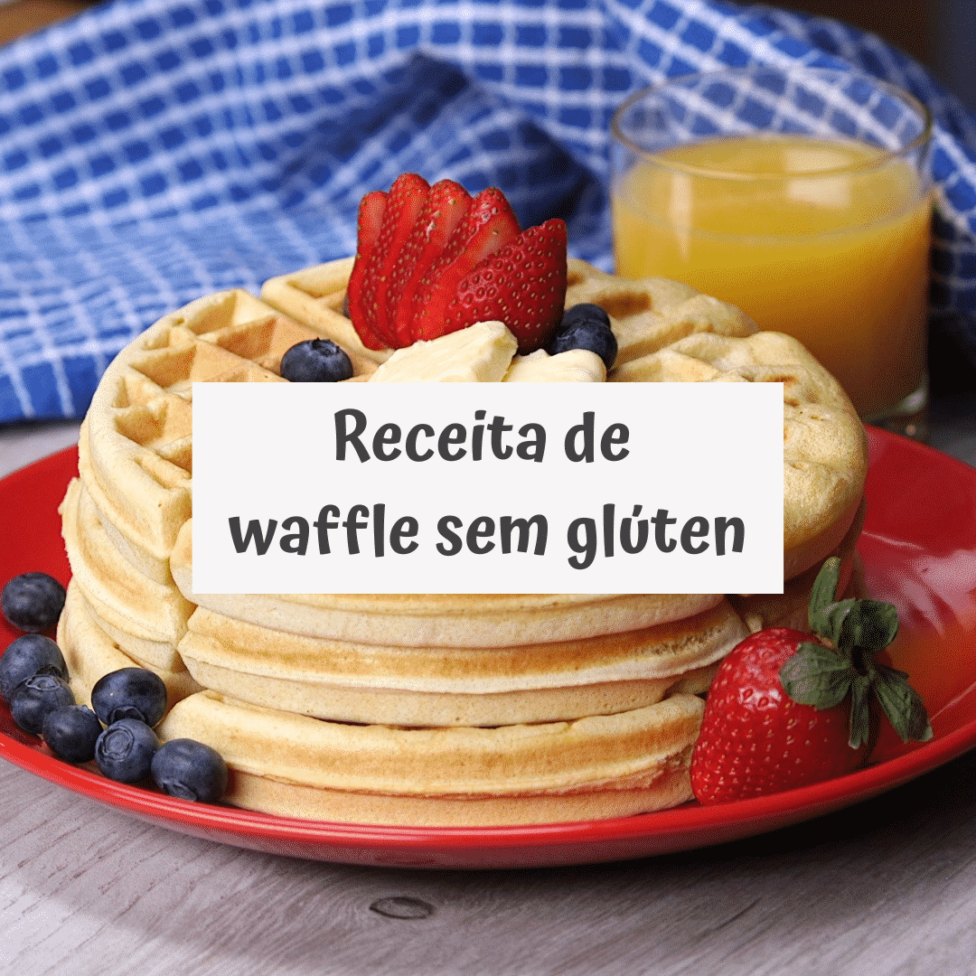 Receita de waffle sem glúten