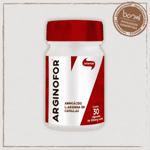 Arginofor Aminoácido 100% L-arginina Vitafor 30 Cápsulas