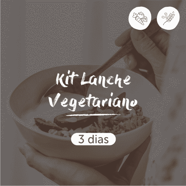 Kit Lanche Vegetariano | 3 dias