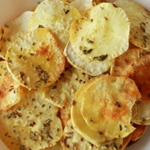 Ingredientes da Receita de Chips de Batata Doce com Ervas Finas