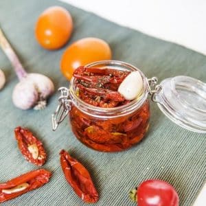 Ingredientes da Receita de Tomates Secos