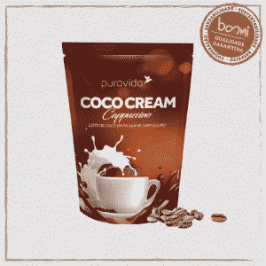 Coco Cream Capuccino Leite de Coco Vegano Puravida 250g