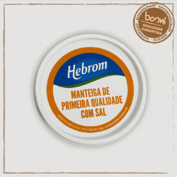 Manteiga Artesanal com Sal Mineira Hebron 200g