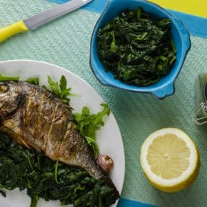 Ingredientes da Receita de Pescadinha com Espinafre