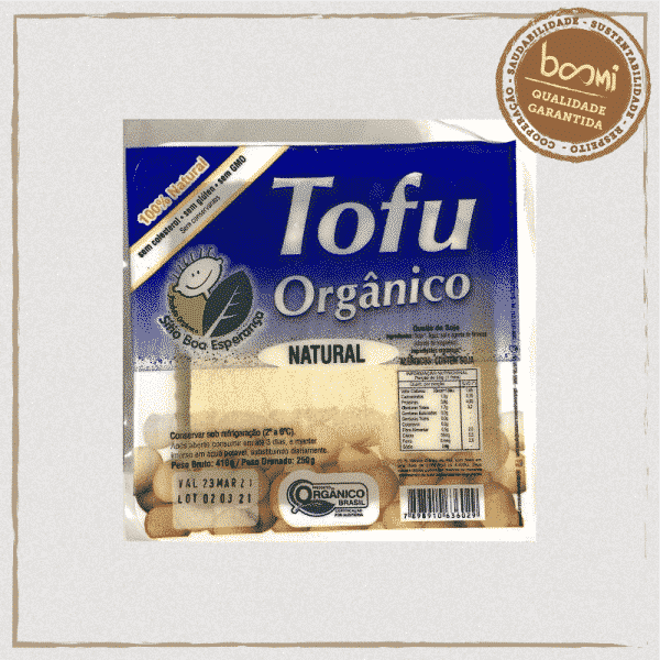 Tofu de Soja Orgânica Natural Sítio Boa Esperança 250g 1