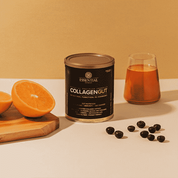 Collagen Gut Colágeno Laranja e Blueberry Essential Nutrition 400g 3