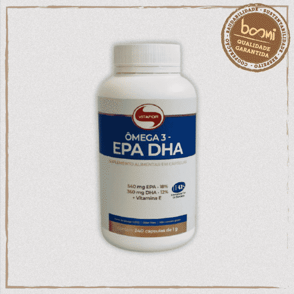 Ômega 3 (18% EPA e 12% DHA) 1000mg Vitafor 240 Cápsulas