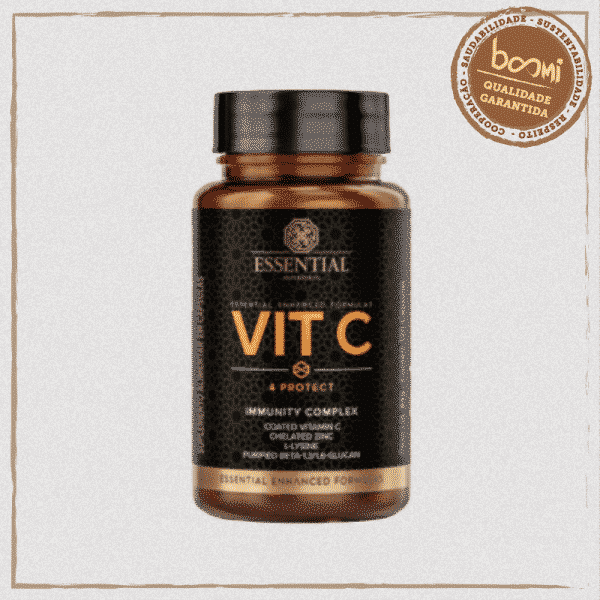 Vit C 4 Protect Vitamina C Essential Nutrition 120 Cápsulas 1