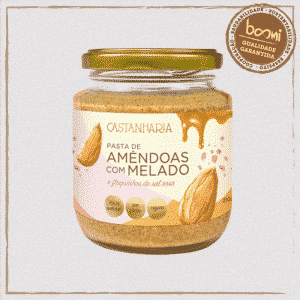 Pasta de Amêndoas com Melado e Sal Rosa Vegana Castanharia 210g