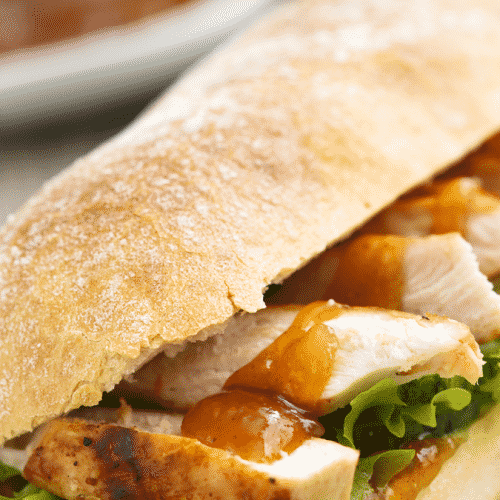Ingredientes da Receita de Sanduíche de Frango