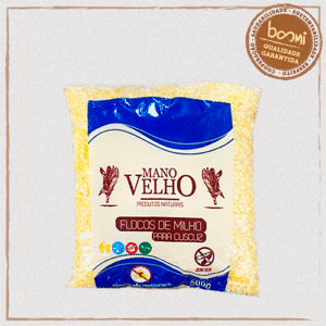 Flocos de Milho para Cuscuz Natural Mano Velho 500g