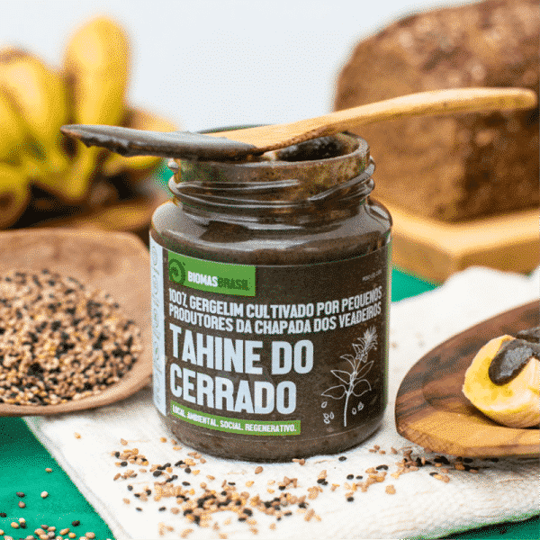 Tahine do Cerrado 100% Gergelim Agrobiológico Vegano Bioporã 210g 3