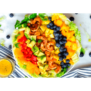 Ingredientes da receita de salada tropical