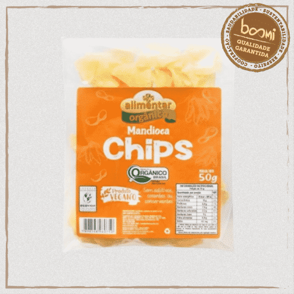Chips de Mandioca Orgânico Alimentar 50g 1