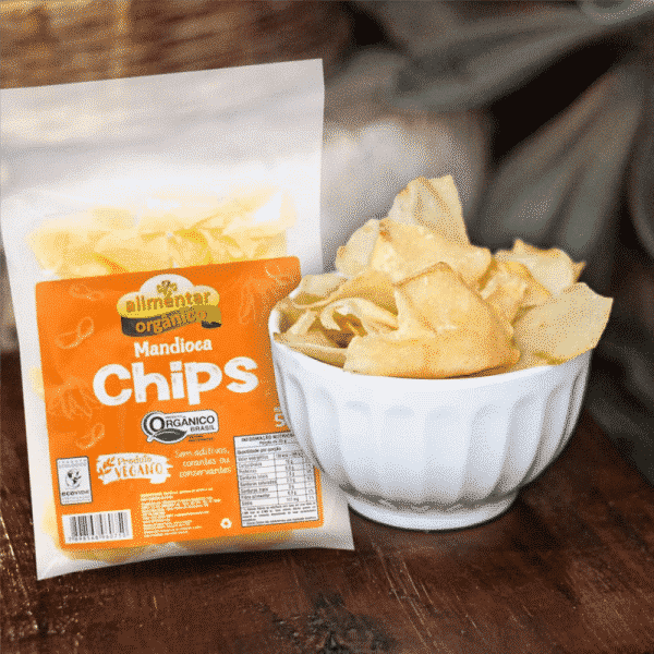 Chips de Mandioca Orgânico Alimentar 50g 2