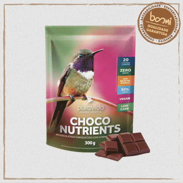 Choco Nutrients Achocolatado Zero Açúcar Puravida 300g