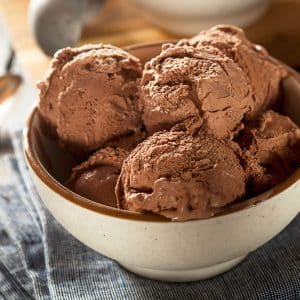 receita de sorvete de chocolate proteico