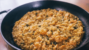 Receita de arroz de camarão