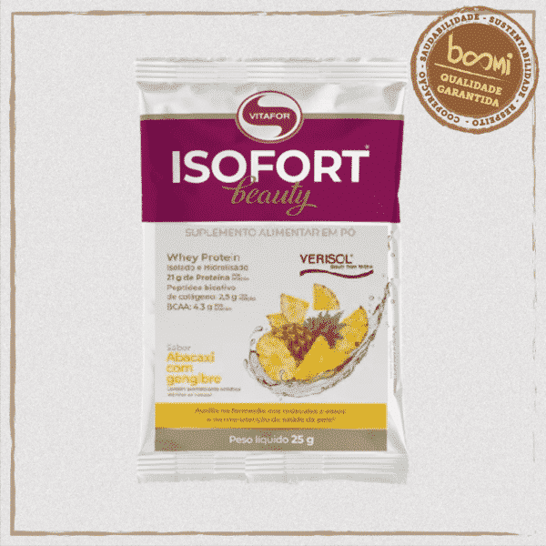 Isofort Beauty Whey Protein Abacaxi com Gengibre Vitafor 25g