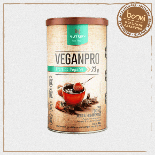 Proteína Vegana Veganpro Fondue de Chocolate Nutrify 450g