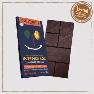 Chocolate Intenso 80% Cacau Vegano Cookoa 80g