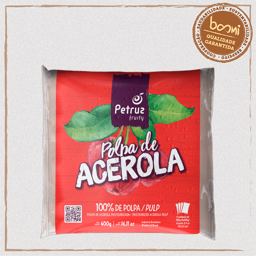 Polpa de Acerola Pura Congelada Petruz 400g