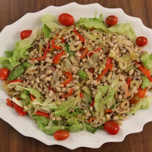 Salada de Feijão Fradinho com Alho-Poró