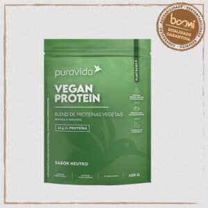 Vegan Protein Neutro com Vitaminas e Minerais Puravida 450g
