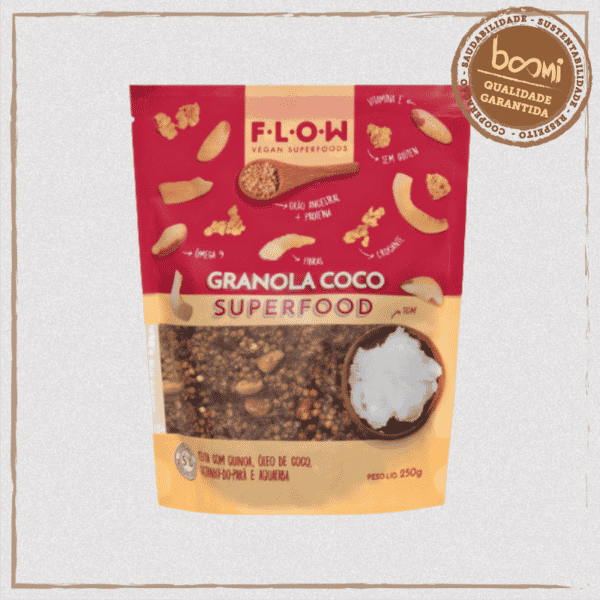 Granola Superfood Quinoa e Coco Sem Glúten Flow