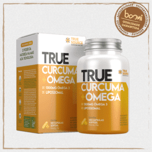 True Curcuma + Ômega True Source 120 Cápsulas