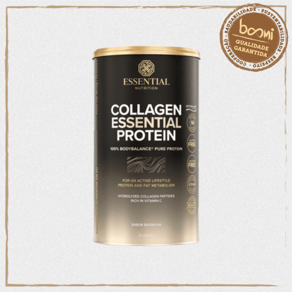 Collagen Essential Protein Baunilha Essential Nutrition 417,5g