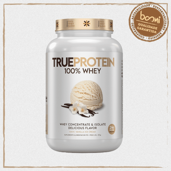 Proteína True Protein 100% Whey Vanilla Ice Cream True Source 874g