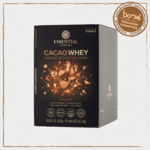 Cacao Whey 28g Essential Nutrition 15 Sachês