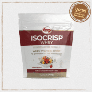 Isocrisp Whey Protein em Crispies Crocantes Sabor Neutro Vitafor 240g