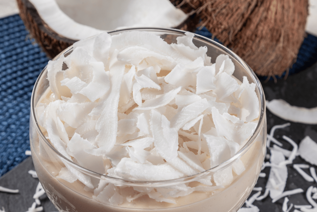Ingredientes da Receita de Mousse de coco fit