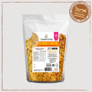 Flocos de Milho com Açúcar Mascavo Sem Glúten Leve Croc 250g