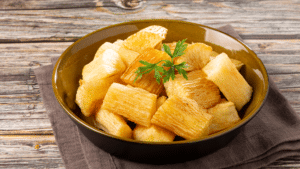 Receita de Mandioca "frita" sem óleo